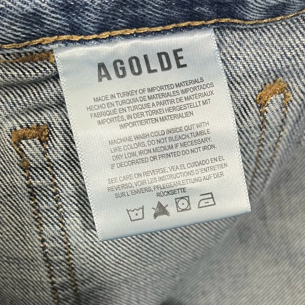 AGOLDE Cooper High Rise Relaxed Fit Cargo Denim Jeans Size 27 NWT Regulation - Picture 8 of 10